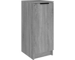 vidaXL Schoenenkast - Grijs Sonoma Eiken - 70 cm Schoenenkast - Schoenen Rek - Bergruimte - Houten Kast - Grijze Kast