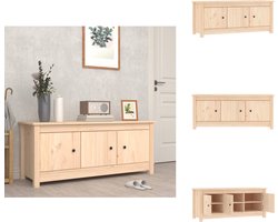 vidaXL Schoenenkast - Schoenenkasten - Schoenenrek - Opbergrek Voor Schoenen - Schoenenkast 110x38x45,5 cm massief grenenhout