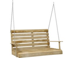 vidaXL - Schommelbank - 110 - cm - geïmpregneerd - grenenhout