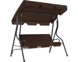 vidaXL - Schommelbank - 170x110x153 - cm - crèmewit