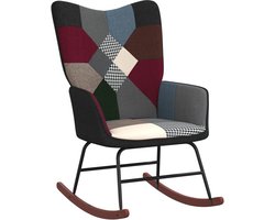 vidaXL - Schommelstoel - patchwork - stof