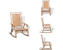 vidaXL Schommelstoel - Schommelstoelen - Schommel Stoel - Schommel Stoelen - Schommelstoel bamboe