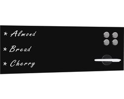 vidaXL - Schoolbord - voor - aan - de - wand - magnetisch - 60x20 - cm - glas