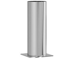 vidaXL - Schoorsteen - Hoofdverlenging - Zilver - 29 - x - 29 - x - 50 - cm