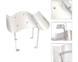 vidaXL - Schoorsteenkap - roestvrij - staal - 40 - x - 40 - x - 36 - cm