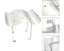 vidaXL - Schoorsteenkap - roestvrij - staal - 50 - x - 50 - x - 37 - cm