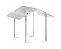 vidaXL - Schoorsteenkap - Zilver - 40 - x - 40 - x - 37.5 - cm - Roestvrij - staal