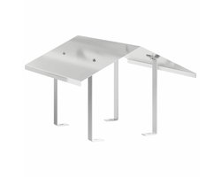 vidaXL - Schoorsteenkap - Zilver - 50 - x - 60 - x - 37 - cm - Roestvrij - staal