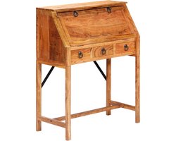vidaXL - Schrijftafel - 90x40x107cm - massief - acaciahout
