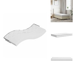vidaXL Schuimmatras - Schuimmatrassen - Eenpersoonsmatras - Foam Matras - Schuimmatras middelzacht 90x190 cm Single Size