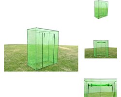 vidaXL Serre - Tuinhuis - Tuinkas stalen frame PVC - Plantenkwekerij - Pvc Greenhouse - Buitenkweek