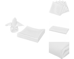 vidaXL - Servetten wit 50 stuks 50 x 50 cm