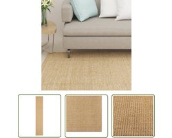 vidaXL Sisal Tapijten - Vloerkleed Sisal - Vloerkleed 66x350 cm natuurlijk sisal - Anti Slip Vloerkleed - Duurzame Vloerkleden - Interieur Decoratie
