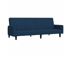 vidaXL - Slaapbank - 2-zits - fluweel - blauw