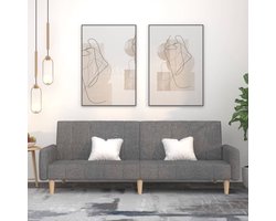 vidaXL Slaapbank - 2-zits - Lichtgrijs - Stof Slaapbank - Tweezitter - Sofa Bed - Lounge Bank - Slaapkamer Meubilair