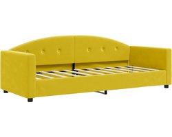 vidaXL - Slaapbank - 80x200 - cm - fluweel - geel