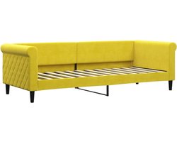 vidaXL - Slaapbank - 80x200 - cm - fluweel - geel