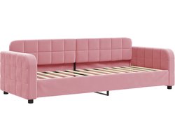 vidaXL - Slaapbank - 80x200 - cm - fluweel - roze
