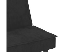 vidaXL Slaapbank - Slaapbanken - Slaap Bank - Bedbank - Slaapbank met bekerhouders fluweel zwart