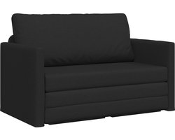 vidaXL - Slaapbank - Zwart - 124 - x - 71 - x - 78 - cm - Stof