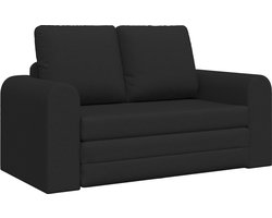 vidaXL - Slaapbank - Zwart - 148 - x - 71 - x - 83 - cm - Stof