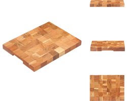 vidaXL Slagersblok Acaciahout - 40 x 30 x 3.8 cm - Natuurlijke afwerking - Snijplank