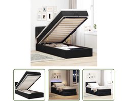 vidaXL Sleutelset - Dynamische Sleutel - Bed poef met matras en LED's 80x200 cm fluweel zwart - Gereedschap Set - Mechanica Tools - Handgereedschap