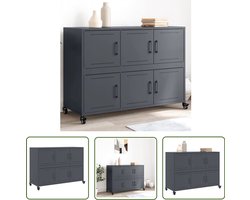 vidaXL Sleutelset - Dynammometer Sleutel - Dressoir 100,5x39x72 cm staal antracietkleurig - Gereedschap Set - Handgereedschap - Drapers Tools