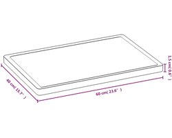 vidaXL - Snijplank - 40x60x1,5 - cm - bamboe
