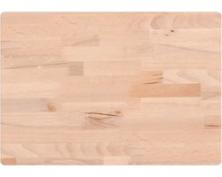 vidaXL - Snijplank - 50x35x4 - cm - massief - beukenhout