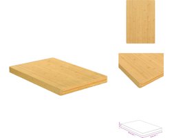 vidaXL - Snijplank - 60x40x4 - cm - bamboe