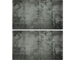 vidaXL - Snijplanken - 2 - st - met - betonpatroon - gehard - glas