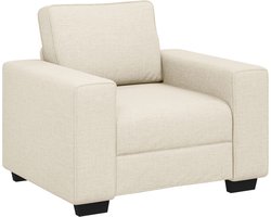 vidaXL - Sofa - Stoel - Beige - 100 - cm - Linnenmix - Stoffen