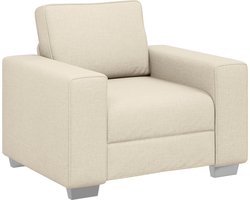 vidaXL - Sofa - Stoel - Beige - 100 - cm - Linnenmix - Stoffen