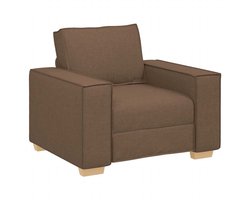 vidaXL - Sofa - Stoel - Bruin - 100x78x84 - cm - Stof