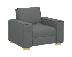 vidaXL - Sofa - Stoel - Donkergrijs - 60 - cm - Stof