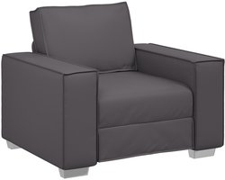 vidaXL - Sofa - Stoel - Grijs - 100 - cm - Kunstleer