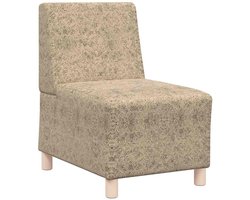 vidaXL - | - Sofa - Stoel - | - Lichtgrijs - 55 - x - 74 - x - 82 - cm - Faux - suede - leer