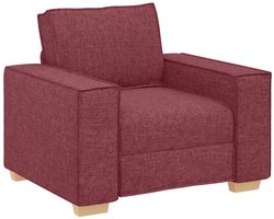 vidaXL - Sofa - Stoel - Wijnrood - 100x78x84 - cm - Stof