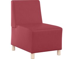 vidaXL - Sofa - Stoel - Wijnrood - 55 - x - 74 - x - 82 - cm - Kunstleer