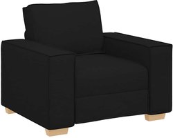 vidaXL - Sofa - Stoel - Zwart - 100x78x84 - cm - Stof