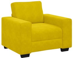 vidaXL - Sofastoel - Geel - 60 - cm - Fluweel