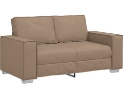 vidaXL - Sofastoel - met - kussen - Cappuccino - 160 - x - 78 - x - 84 - cm - Kunstleer