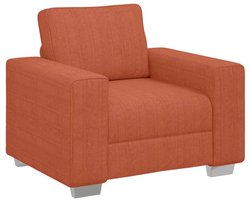 vidaXL - Sofastoel - Rood - Oranje - 60 - cm - Corduroy - Stof