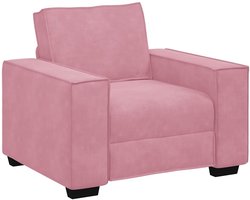 vidaXL - Sofastoel - Roze - 100x78x84 - cm - Fluweel