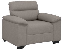 vidaXL - Sofastoel - Taupe - 100x81x84 - cm - Stof