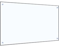 vidaXL - Spatscherm - keuken - 100x60 - cm - gehard - glas - transparant
