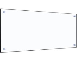 vidaXL - Spatscherm - keuken - 90x40 - cm - gehard - glas - transparant