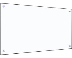 vidaXL - Spatscherm - keuken - 90x50 - cm - gehard - glas - transparant
