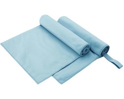 vidaXL - Sporthanddoeken - 2 - pcs - Blauw - 100 - x - 50 - cm - Polyester - en - polyamide